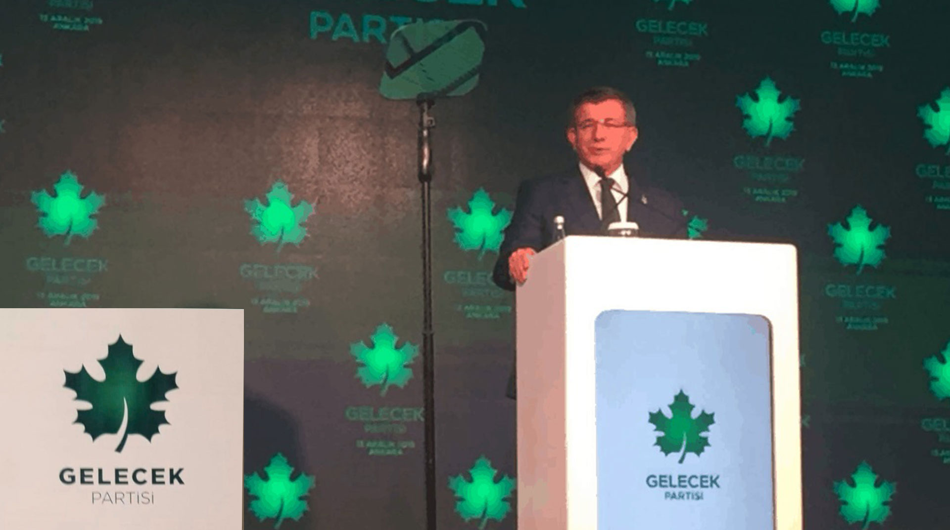 Davutoğlu 'Gelecek milletimizindir' diyerek partinin kuruluşunu ilan etti