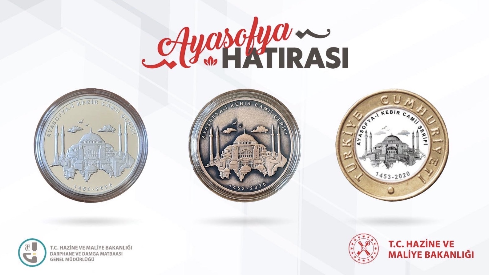 Ayasofya için özel para basıldı