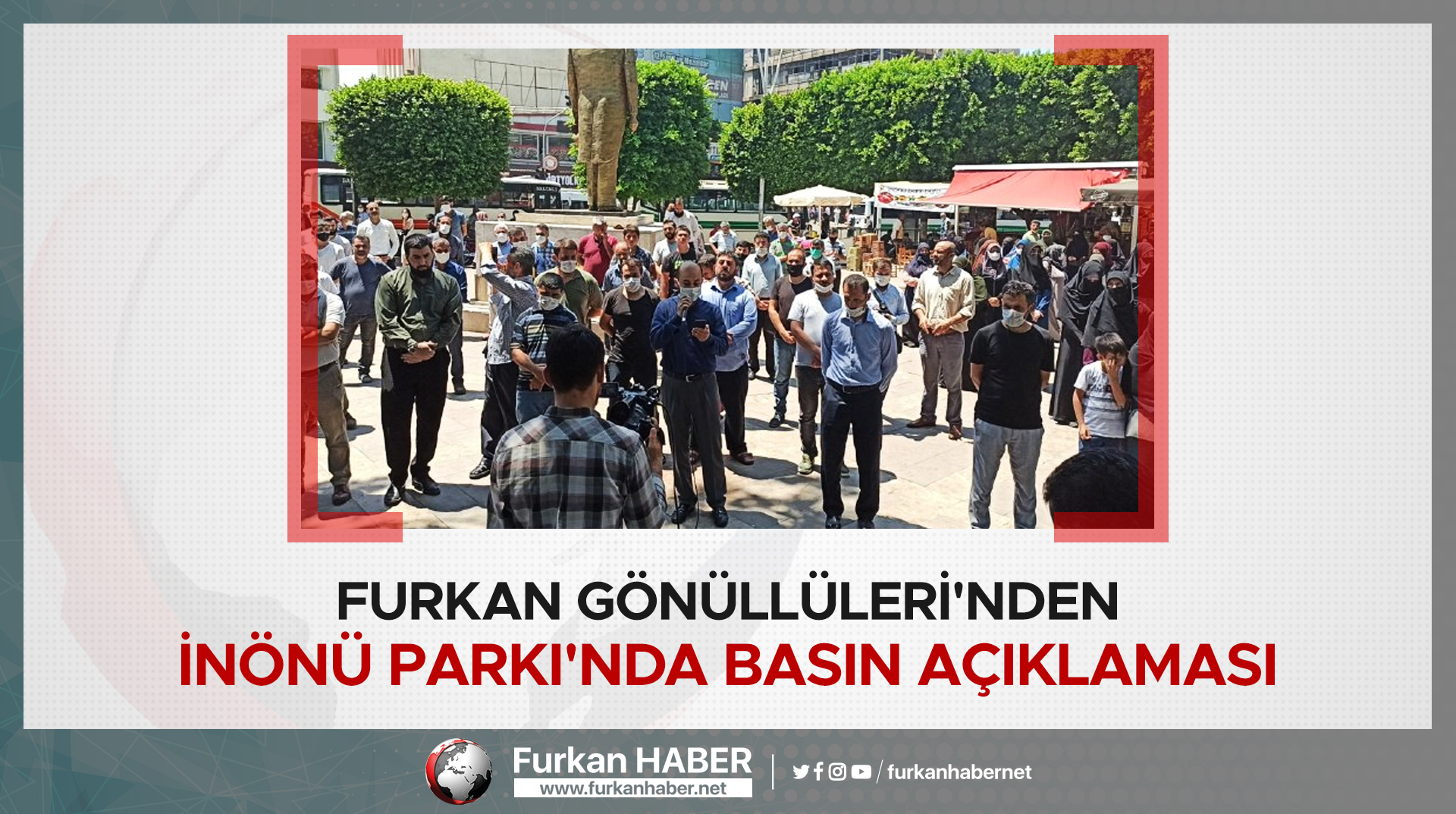 Furkan Gönüllülerinden İnönü Parkında Basın Açıklaması