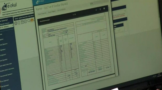 Öğrencilerin karnelerine e-Okul üzerinden erişilebiliyor