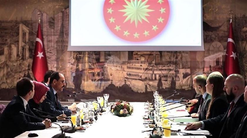 Kalın'dan ABD Temsilciler Meclisi heyeti ile Suriye görüşmesi