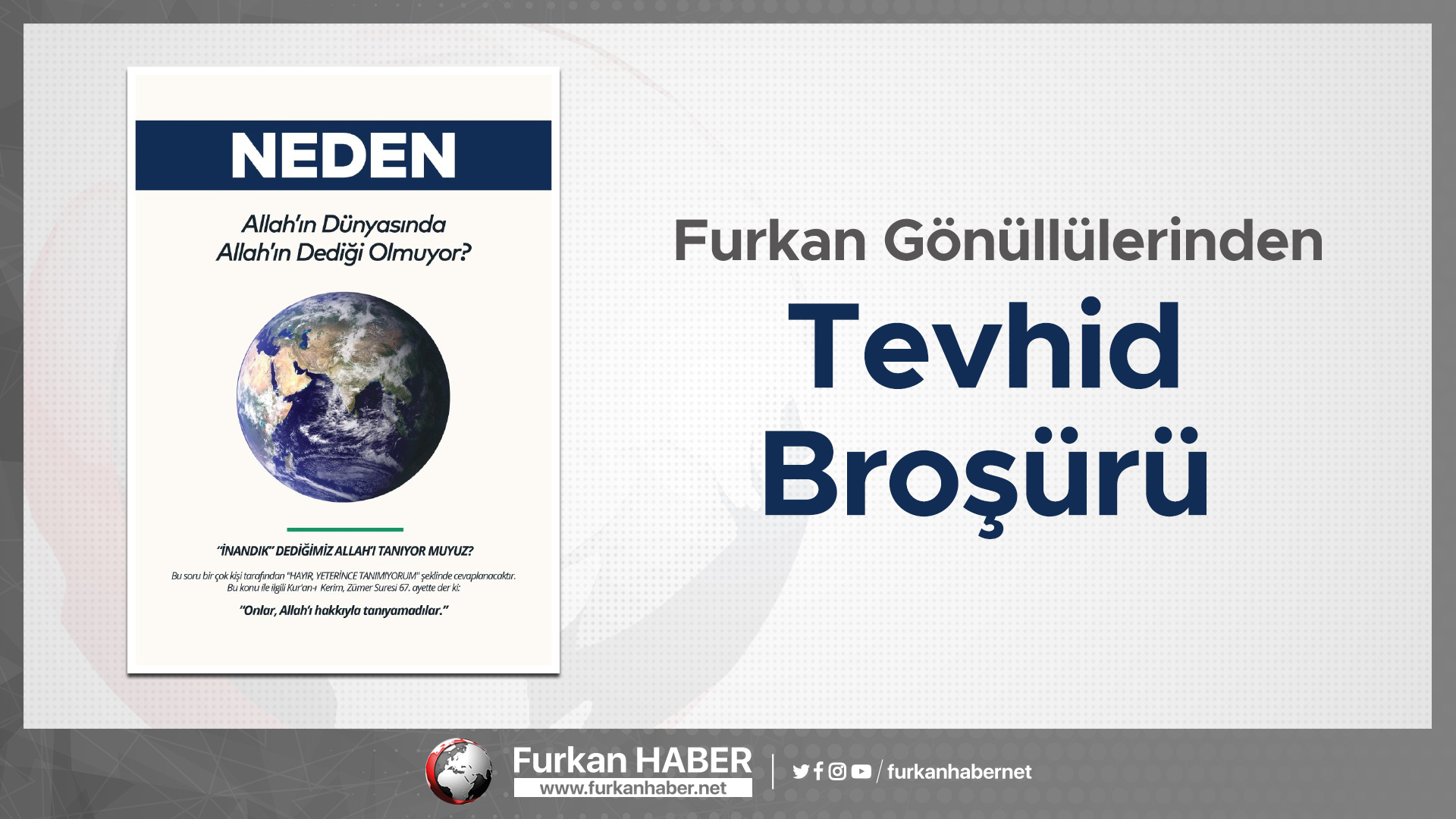 Furkan Gönüllülerinden Tevhid Broşürü