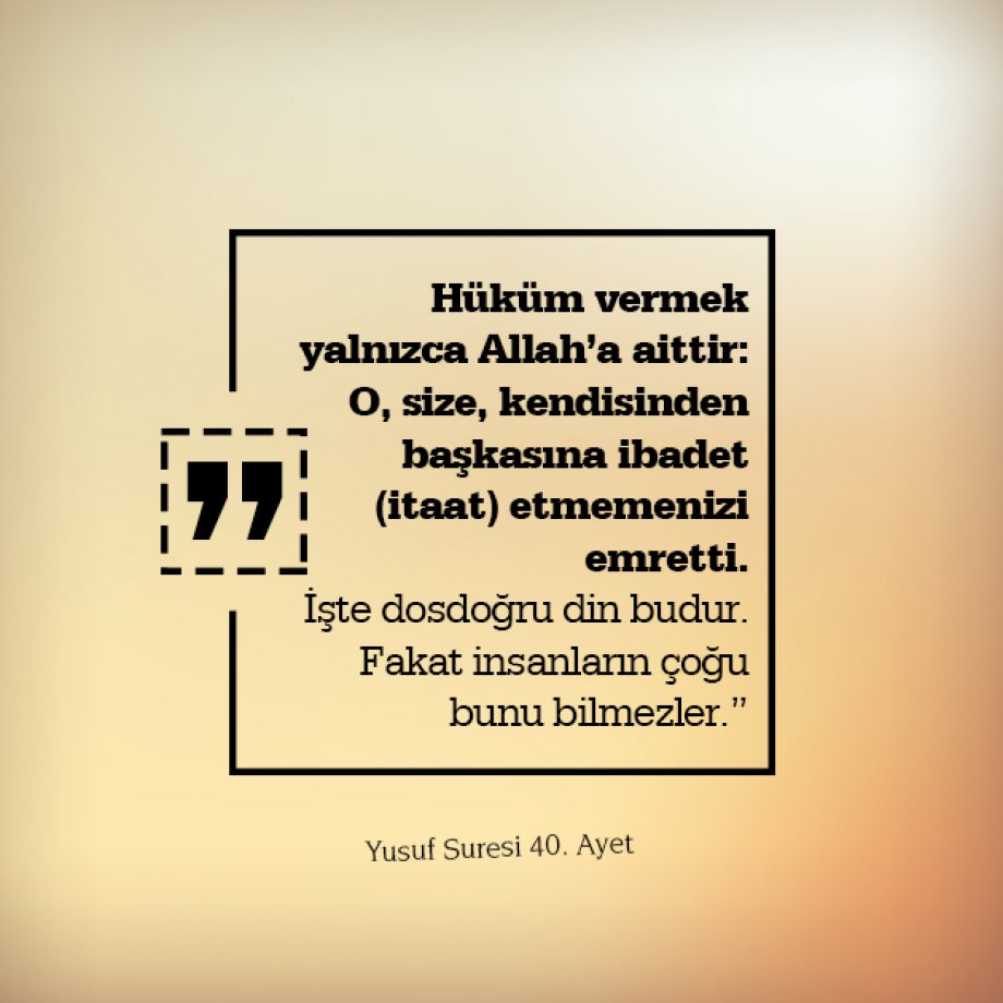 Tevhid Davasının Kur’an’dan 16 Delili