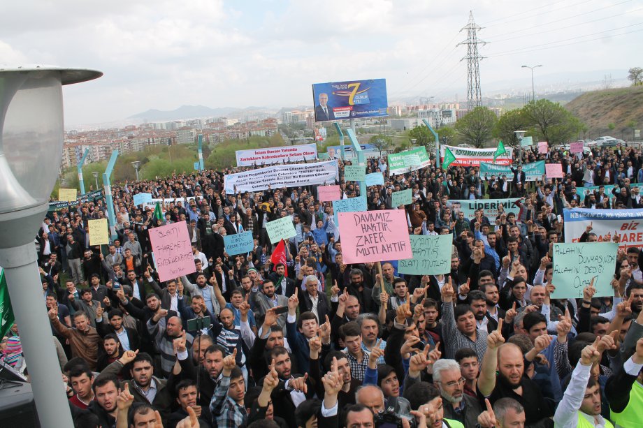 Ankara Mitinginden Muhteşem Kareler