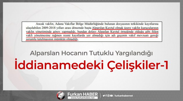 Alparslan Hocanın Tutuklu Yargılandığı İddianamedeki Çelişkiler-1