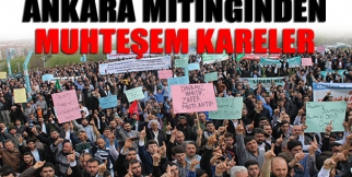 Ankara Mitinginden Muhteşem Kareler