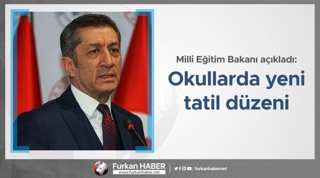 Milli Eğitim Bakanı açıkladı: Okullarda yeni tatil düzeni