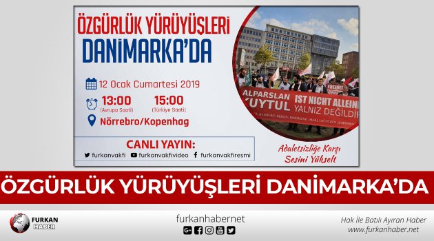 Avrupa’da Büyük Yankı Uyandıran Özgürlük Yürüyüşleri Danimarka’da