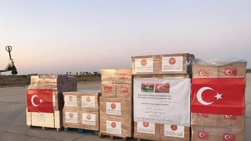 Türkiye'den Libya'ya sağlık malzemesi gönderildi