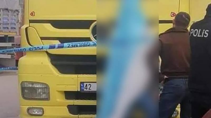 Konya'da bir vatandaş borçları yüzünden kendini kamyona astı!