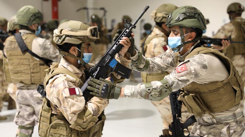 MSB duyurdu: Katar ordusundaki askerlere komando eğitimi verildi