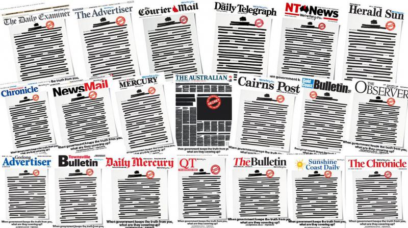 Avustralya'da Hükümete Tepki: Gazeteler İlk Sayfalarını Kararttı
