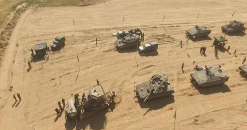 İşgalci İsrail ordusu Gazze sınırına askeri yol açıyor
