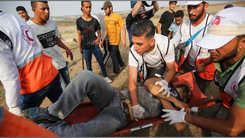 İşgal Askerleri Gazze Sınırında 37 Filistinliyi Yaraladı