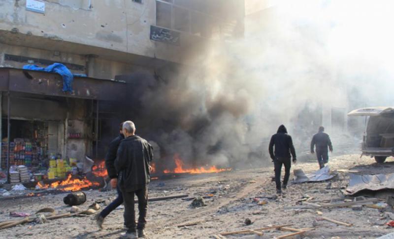 Zalim Esed rejiminin İdlib bölgesinde hava saldırıları sürüyor: 9 ölü 14 yaralı