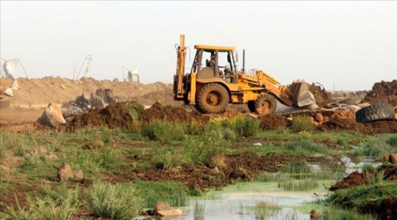 Siyonist İsrail İki Haftada Üçüncü Kez Gazze'deki Tarım Arazilerini Sular Altında Bıraktı