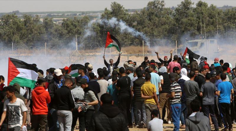 Büyük Dönüş Yürüyüşü gösterilerinde yaralı Filistinlilerin sayısı 37'ye yükseldi