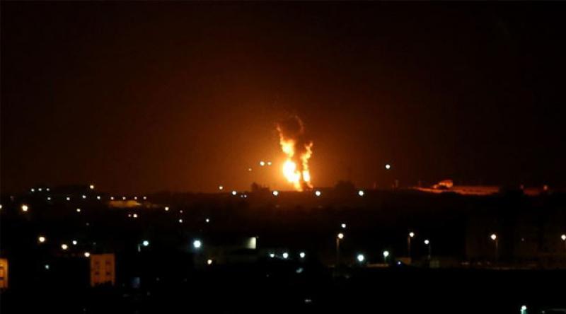 İşgalci İsrail Gazze'ye saldırdı!