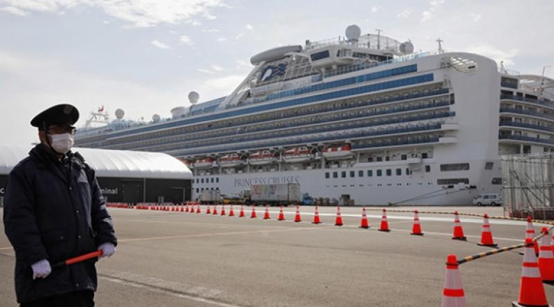 Japonya'daki gemide 67 kişide daha koronavirüs çıktı