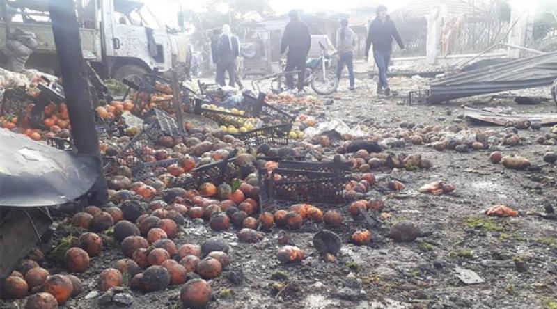 Zalim Esed pazar alışverişi yapanlara saldırdı: 10 ölü
