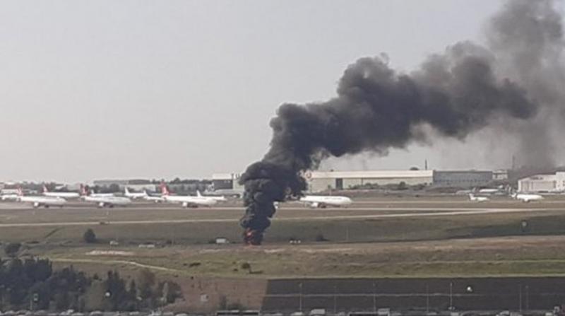 Atatürk Havalimanı'nda yangın