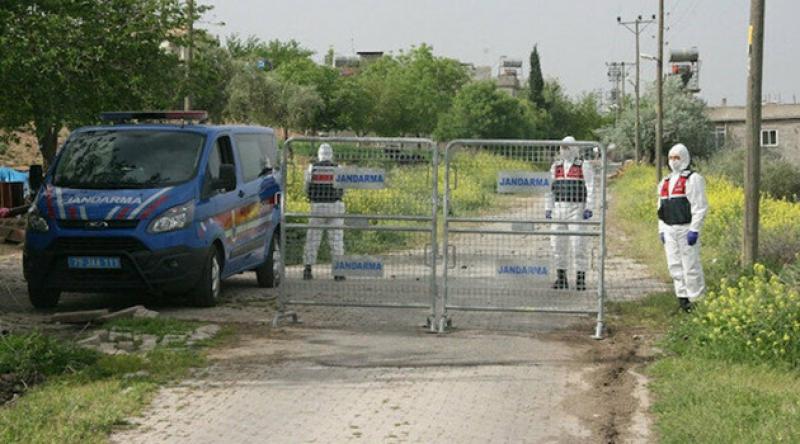 Kilis'te bir mezra, koronavirüs nedeniyle karantinaya alındı