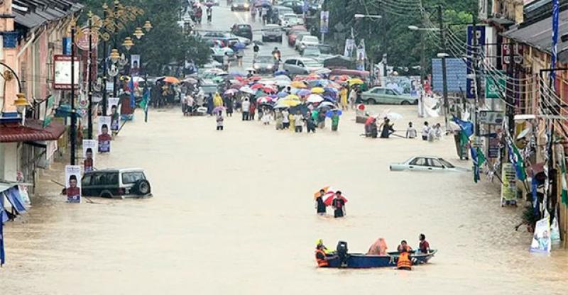Malezya'daki sel baskınlarında tahliye edilenlerin sayısı 16 bini geçti