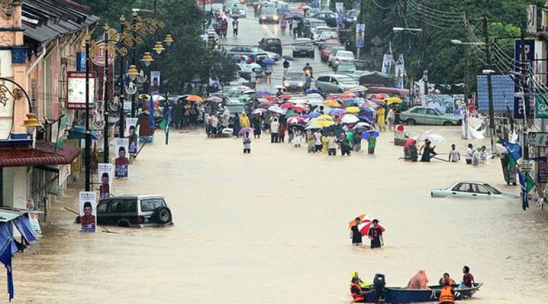 Malezya'da sel nedeniyle 211 kişi tahliye edildi