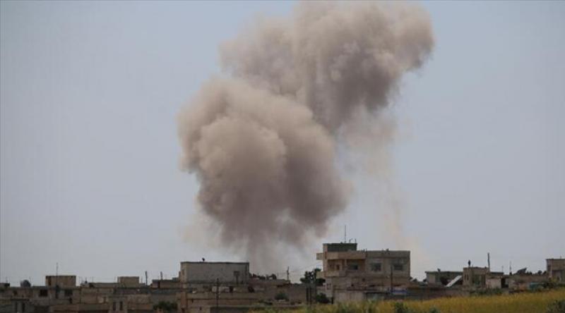 Zalim Esed rejimi İdlib'i yine vurdu