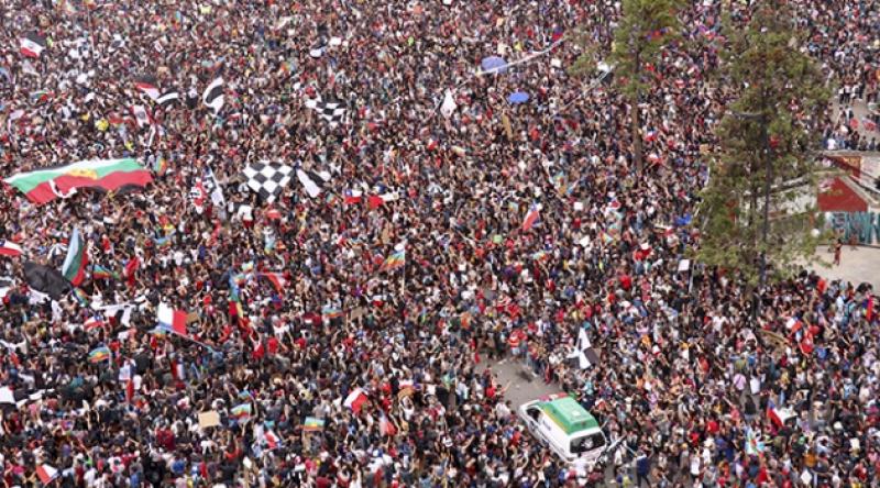 'Şili Tarihinin En Büyük Protestosu' 7. Gününde