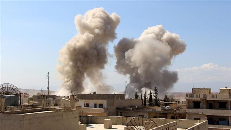 Rusya'nın İdlib'e hava saldırısında 4 sivil öldü