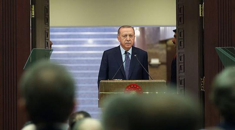 Erdoğan, koronavirüs toplantısının ardından Ulusa Sesleniş konuşması yapıyor