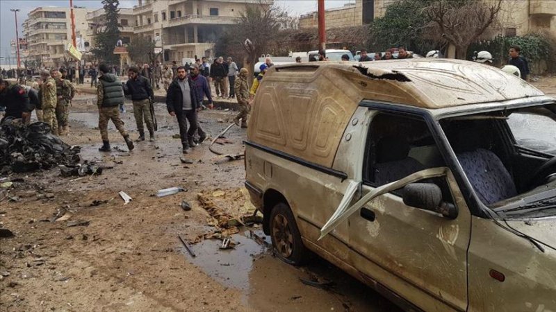 Afrin'de bombalı saldırı: 1 ölü, 4 yaralı