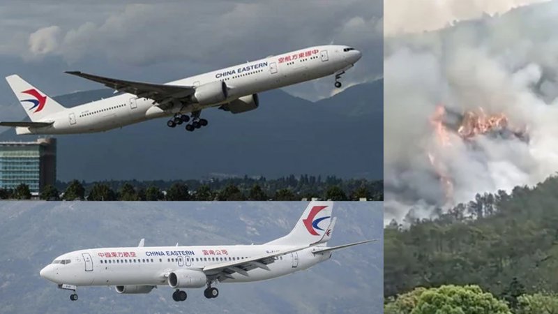 Çin'de China Eastern Havayolları'na ait, 133 yolcuyu taşıyan uçak düştü