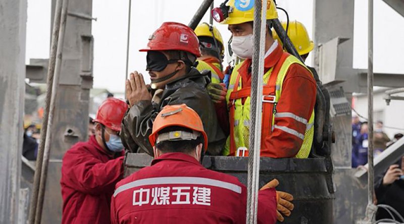 Çin'deki maden kazasından iki hafta sonra 9 işçi daha kurtarıldı, ölü sayısı 10'a çıktı