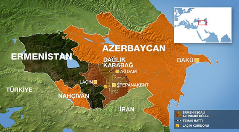 Ermenistan askerlerinin Azerbaycan sınırının Gazah yönünde ateşkesi ihlal ettiği bildirildi.