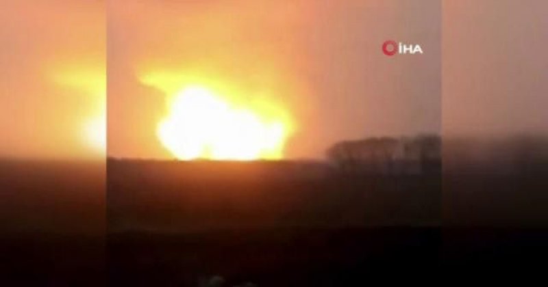 Ukrayna'da gaz boru hattında büyük patlama