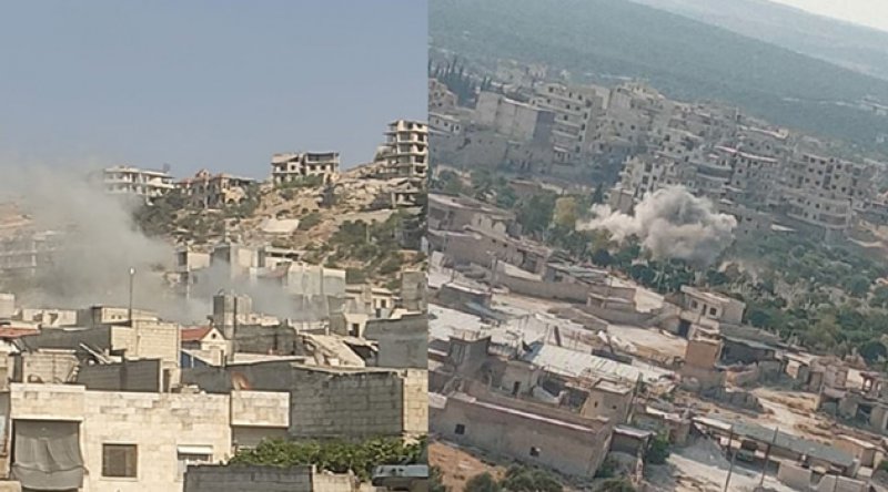 Zalim Esad güçlerinden İdlib'e topçu saldırısı: 2 yaralı