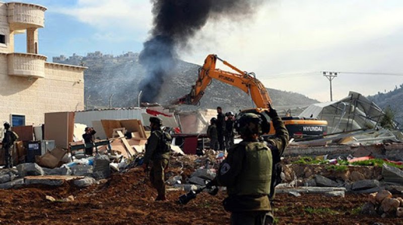 Siyonist israil şubat ayında Kudüs'te 100 Filistinliyi alıkoydu 16 ev ve işyerini yıktı