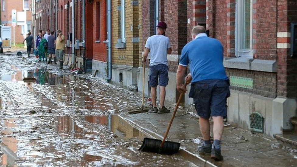 Belçika'da geçen hafta 37 kişinin öldüğü bölgeyi yine sağanak ve sel vurdu