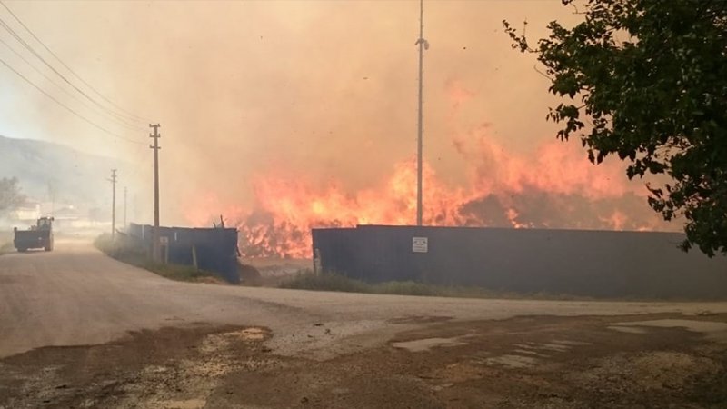 Afyonkarahisar'daki biyokütle enerji tesisinde 2 hafta sonra yine yangın çıktı