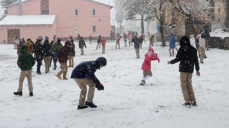 Birçok ilde olumsuz hava koşulları nedeniyle eğitime kar tatili