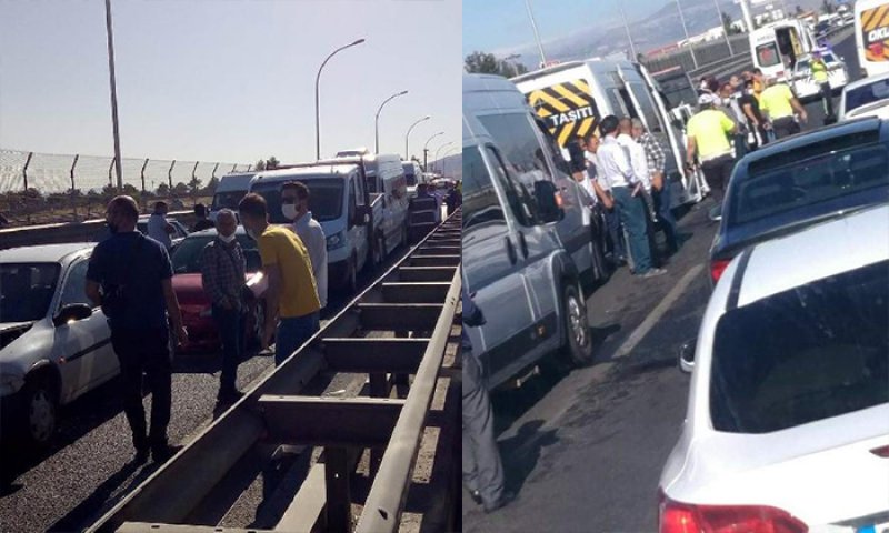 Malatya'da zincirleme kaza: 9 araç çarpıştı, 21 kişi yaralandı