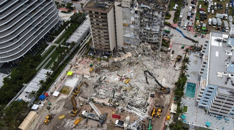 Miami'de bir kısmı çöken 13 katlı binada ölenlerin sayısı 28'e çıktı