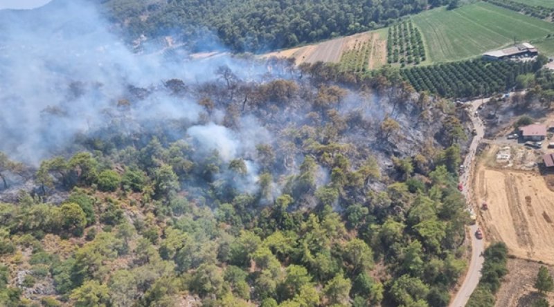 Dalaman Havalimanı yakınlarında çıkan orman yangını kontrol altına alındı