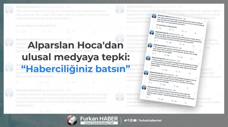 Alparslan Hoca'dan ulusal medyaya tepki: Haberciliğiniz batsın
