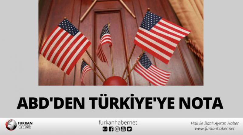 ABD'den Türkiye&#39;ye Nota