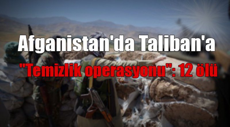 Afganistan'da Taliban&#39;a "Temizlik operasyonu&quot;: 12 ölü