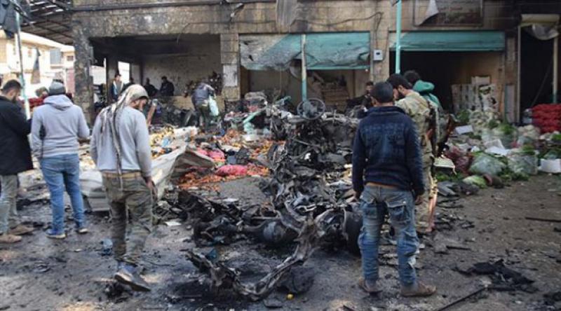 Afrin'de pazar yerinde patlama: 8 ölü, 20&#39;den fazla yaralı