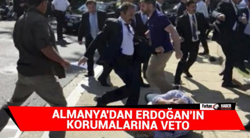Almanya'dan Erdoğan&#39;ın korumalarına veto